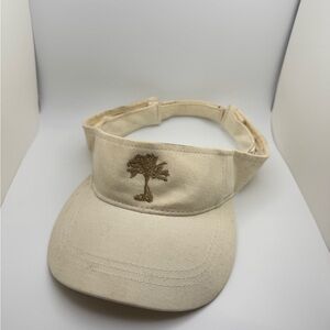 Costa Visor with Gold Palm Tree Embroidery